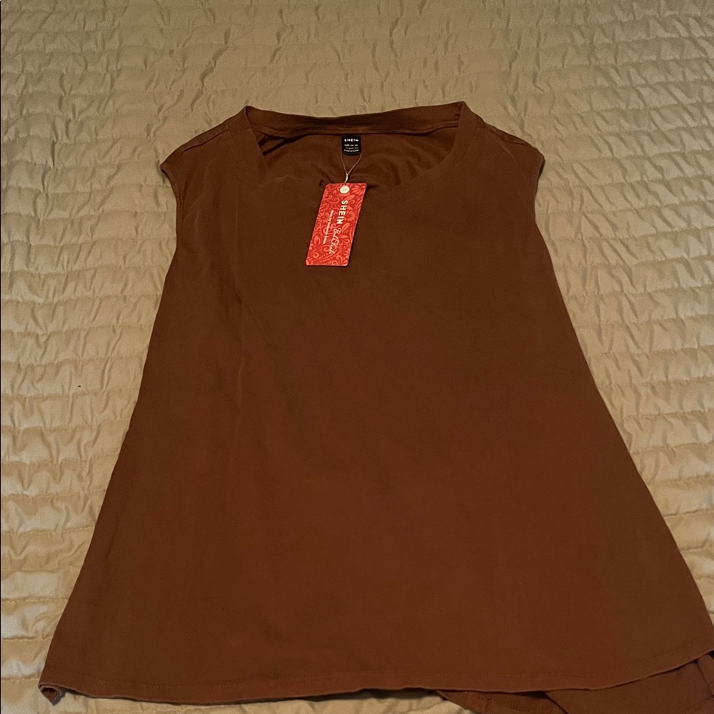 SHEIN Chocolate Brown Top